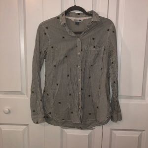 Old Navy Bumble Bee Button Down